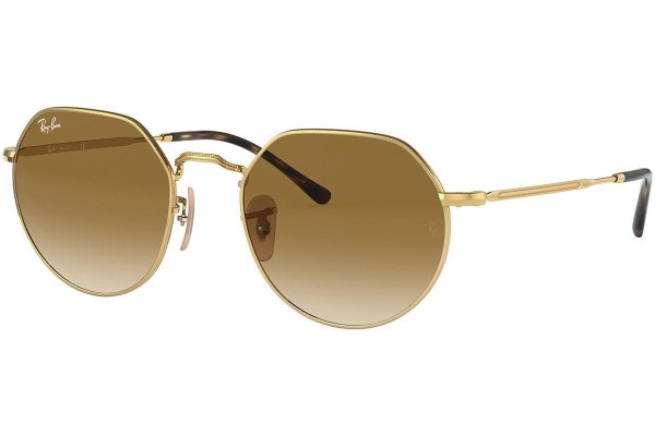 Sonnenbrille Ray-Ban Jack RB3565 001/51 Rund Gold