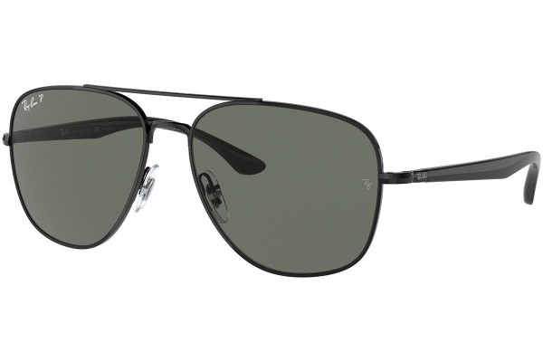 Sunglasses Ray-Ban RB3683 002/58 Polarized Pilot Schwarz