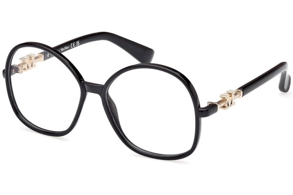 Brillen Max Mara MM5100 001 Rund Schwarz