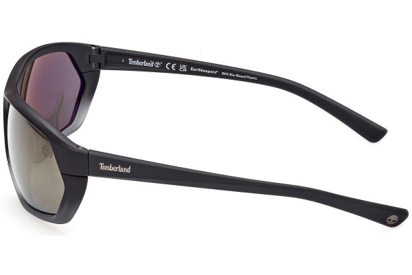 Sonnenbrille Timberland TB9310 02R Polarized Rechteck Schwarz