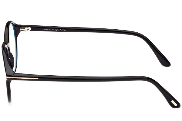 Glasses Tom Ford FT5867-B 001 Rund Schwarz