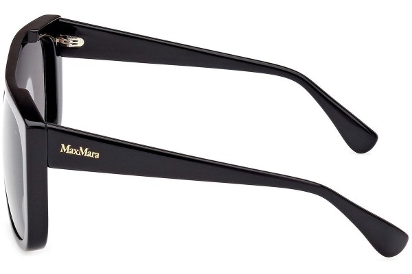 Sunglasses Max Mara MM0073 01A Flat Top Schwarz