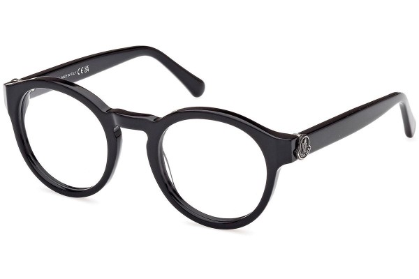 Glasses Moncler ML5189 001 Rund Schwarz