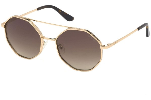 Sonnenbrille Guess GU7636 33F Rund Gold