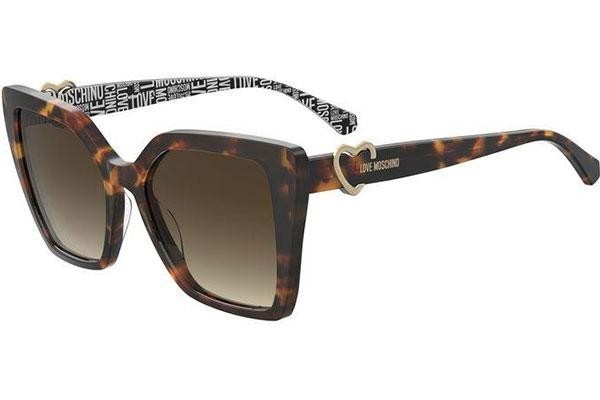 Sunglasses Love Moschino MOL067/S 086/HA Quadratisch Havanna