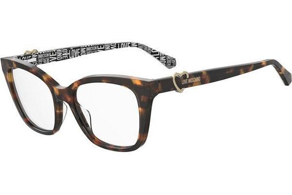 Glasses Love Moschino MOL621 086 Cat Eye Havanna