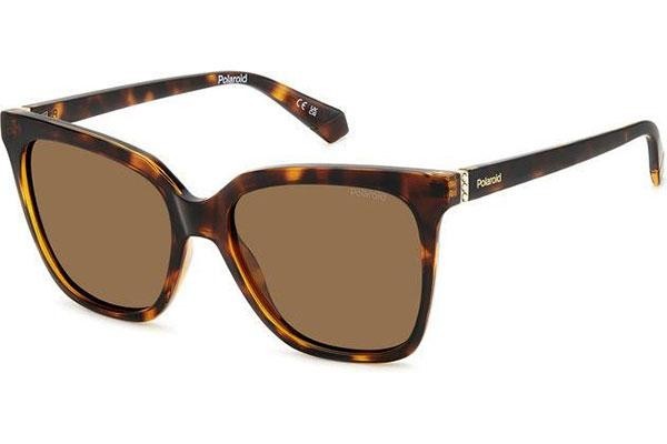 Sonnenbrille Polaroid PLD4155/S/X 086/SP Polarized Quadratisch Havanna