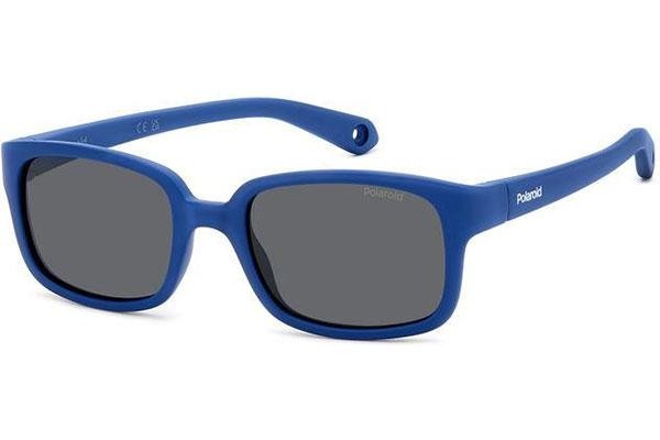 Sonnenbrille Polaroid Junior PLDK008/S FLL/M9 Polarized Rechteck Blau