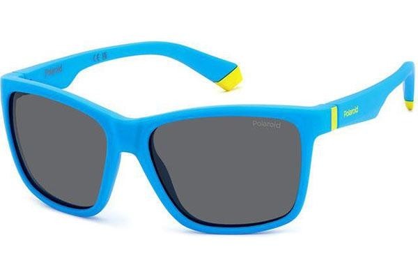 Sonnenbrille Polaroid Junior PLD8057/S FLL/M9 Polarized Quadratisch Blau