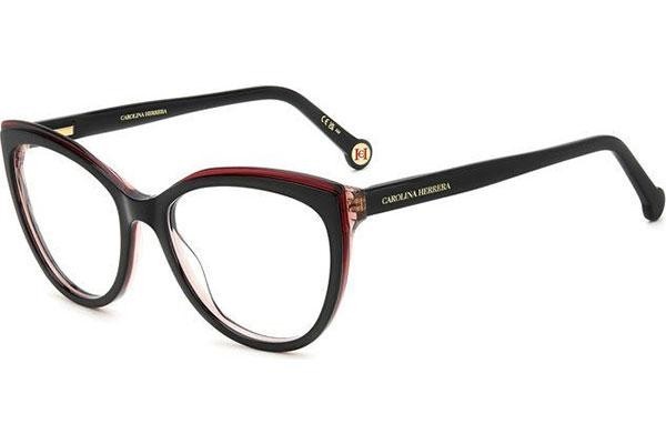 Glasses Carolina Herrera HER0207 3H2 Cat Eye Schwarz