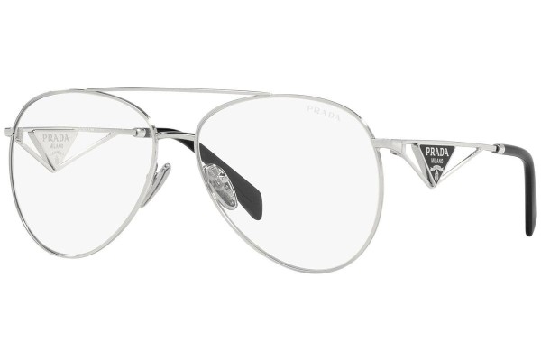 Sunglasses Prada PR73ZS 1BC08N Pilot Silber