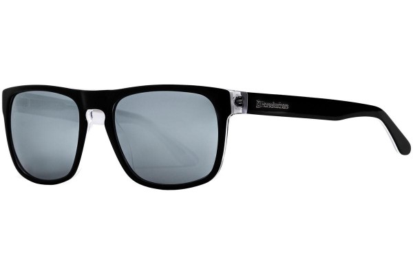 Sonnenbrille Horsefeathers Keaton AM082F Polarized Quadratisch Schwarz