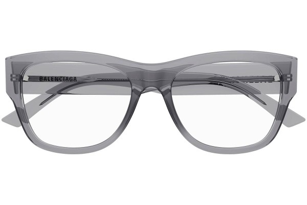 Glasses Balenciaga BB0309O 005 Rechteck Grau