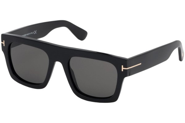 Sonnenbrille Tom Ford Fausto FT0711 01A Flat Top Schwarz