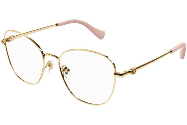 Brillen Gucci GG1418O 003 Cat Eye Gold