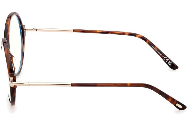 Glasses Tom Ford FT5914-B 052 Rund Havanna