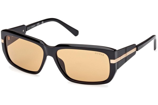 Sonnenbrille Guess GU00090 01E Rechteck Schwarz