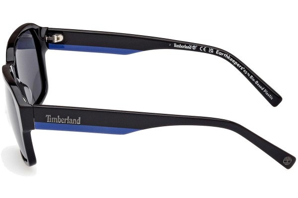 Sonnenbrille Timberland TB9343 01D Polarized Quadratisch Schwarz