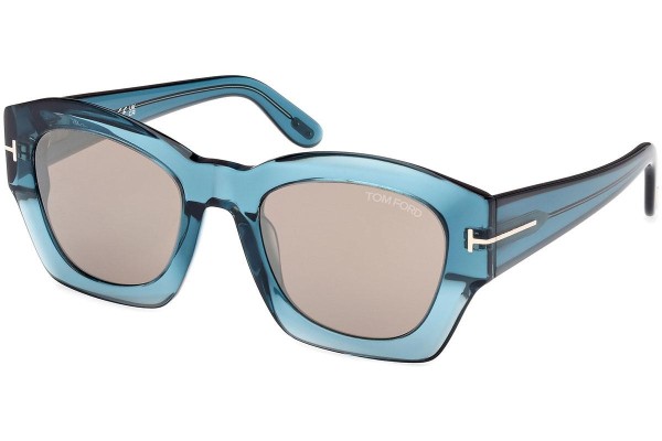 Sonnenbrille Tom Ford Guilliana FT1083 90L Quadratisch Blau