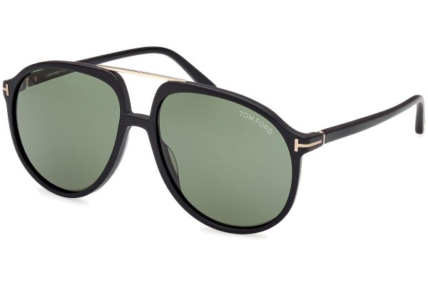 Sonnenbrille Tom Ford Archie FT1079 02N Pilot Schwarz