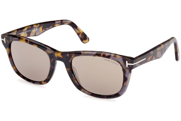 Sunglasses Tom Ford Kendel FT1076 55L Quadratisch Havanna