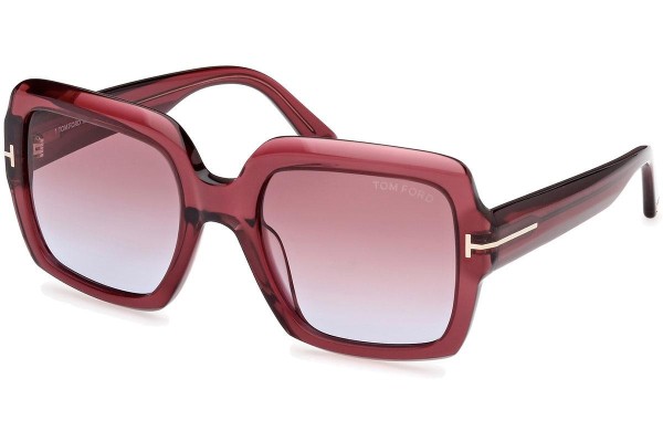 Sunglasses Tom Ford Kaya FT1082 66Y Quadratisch Rot