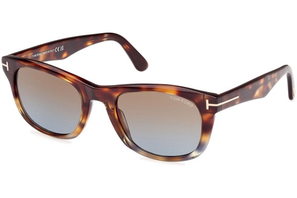 Sunglasses Tom Ford Kendel FT1076 56B Quadratisch Havanna