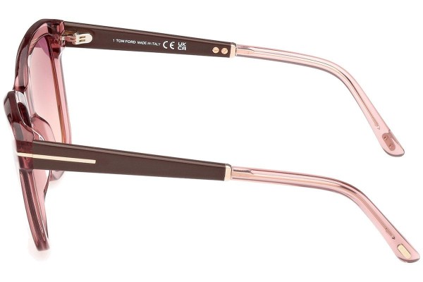 Sonnenbrille Tom Ford Lucia FT1087 72Z Quadratisch Rosa