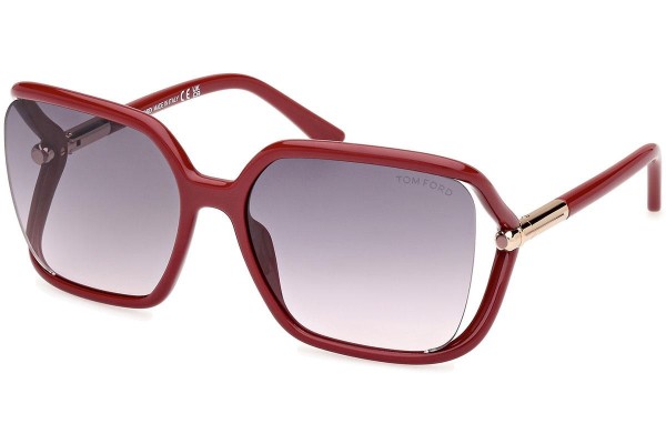 Sonnenbrille Tom Ford Solange-02 FT1089 75B Quadratisch Rot