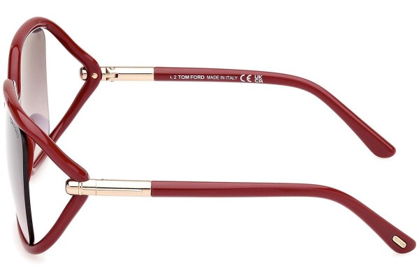 Sunglasses Tom Ford Solange-02 FT1089 75B Quadratisch Rot