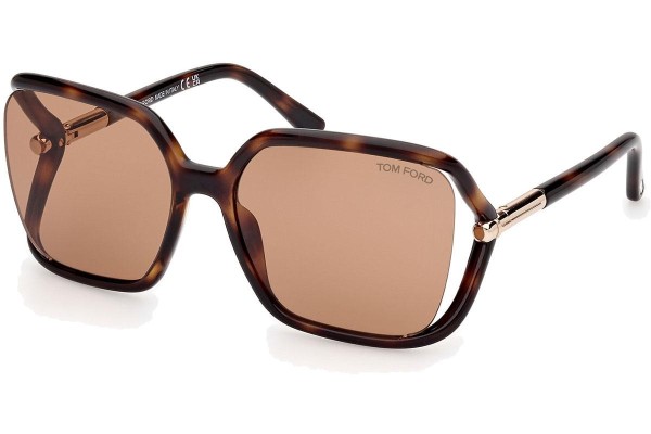 Sonnenbrille Tom Ford Solange-02 FT1089 52E Quadratisch Havanna