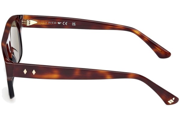 Sunglasses Web WE0359 56N Quadratisch Havanna