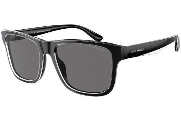 Sonnenbrille Emporio Armani EA4208 605187 Polarized Rechteck Schwarz