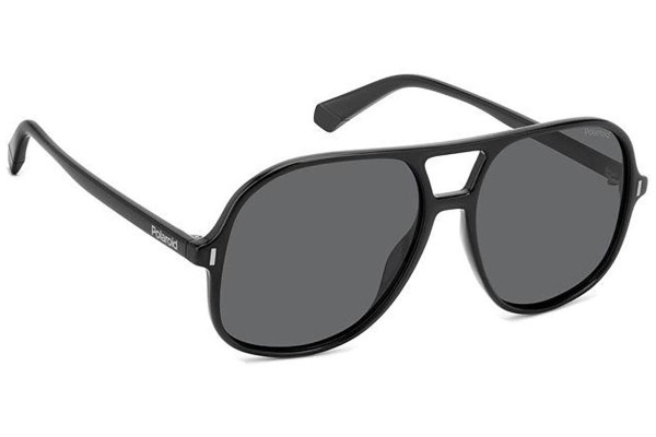 Sonnenbrille Polaroid PLD6217/S 807/M9 Polarized Quadratisch Schwarz