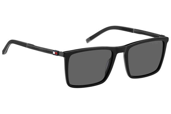 Sonnenbrille Tommy Hilfiger TH2077/S 807/M9 Polarized Rechteck Schwarz