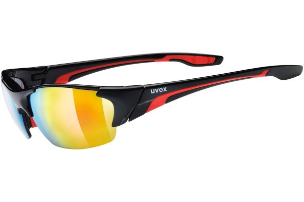 Sunglasses uvex blaze III Black / Red S3 Rechteck Schwarz