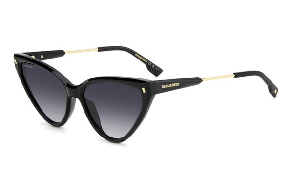 Sunglasses Dsquared2 D20134/S 807/9O Cat Eye Schwarz