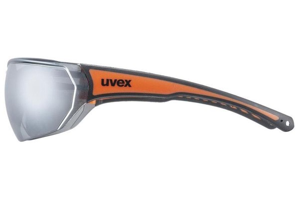 Sunglasses uvex sportstyle 204 Black / Orange S3 Rechteck Schwarz