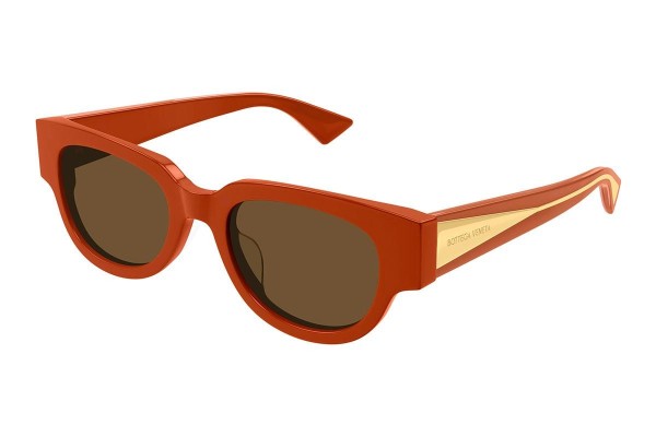 Sonnenbrille Bottega Veneta BV1278SA 004 Rechteck Orange