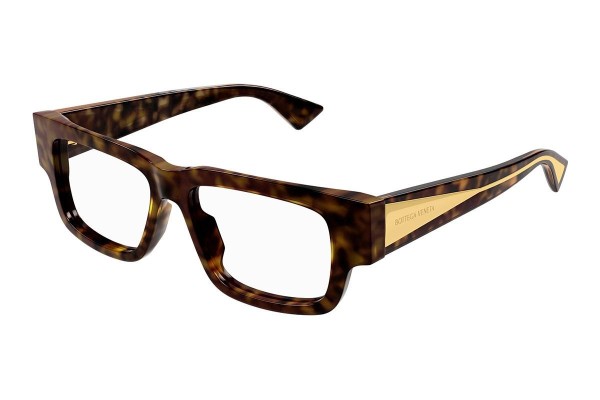 Glasses Bottega Veneta BV1280O 002 Quadratisch Havanna