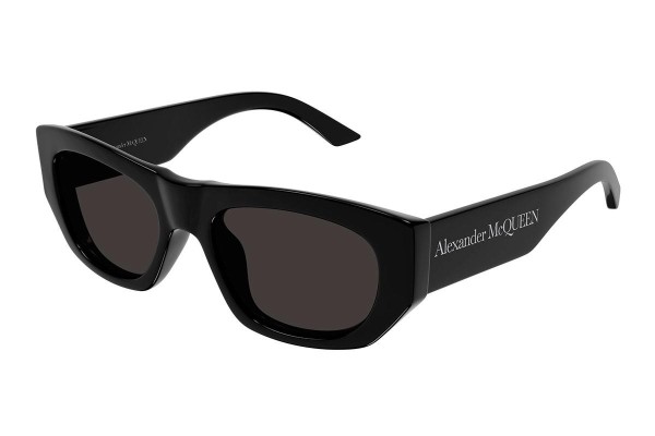 Sonnenbrille Alexander McQueen AM0450S 001 Rechteck Schwarz