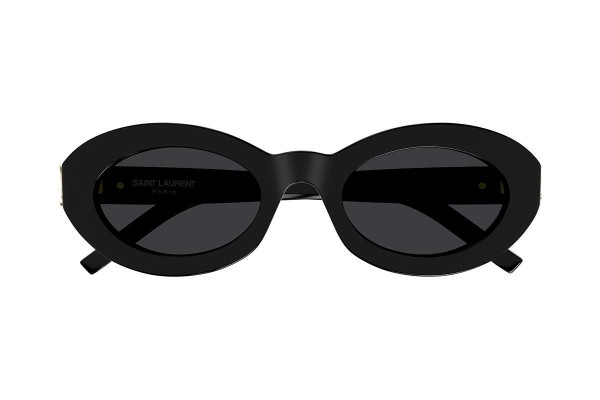 Sonnenbrille Saint Laurent SLM136 001 Rund Schwarz