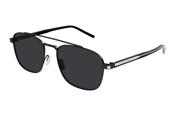 Sonnenbrille Saint Laurent SL665 001 Pilot Schwarz