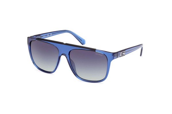 Sonnenbrille Guess GU00123 90W Quadratisch Blau