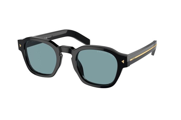 Sunglasses Prada PRA16S 16K04D Polarized Oval Schwarz