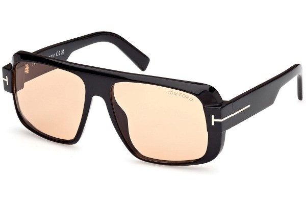 Sonnenbrille Tom Ford FT1101 01E Flat Top Schwarz