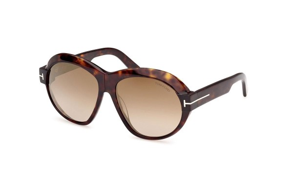 Sonnenbrille Tom Ford FT1113 52G Rund Havanna