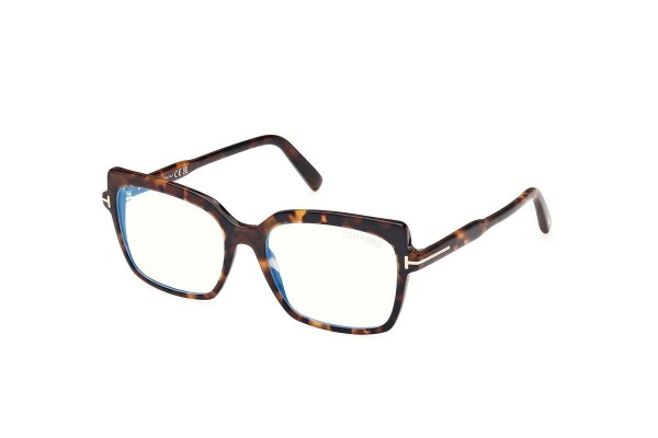 Glasses Tom Ford FT5947-B 052 Quadratisch Havanna