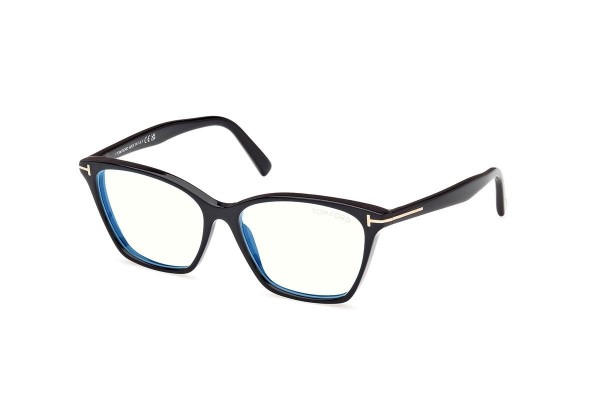 Glasses Tom Ford FT5949-B 001 Cat Eye Schwarz