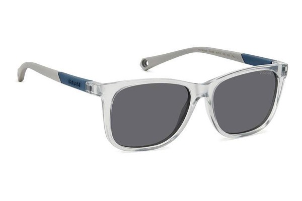 Sunglasses Polaroid Junior PLD8058/S KB7/M9 Polarized Rechteck Grau